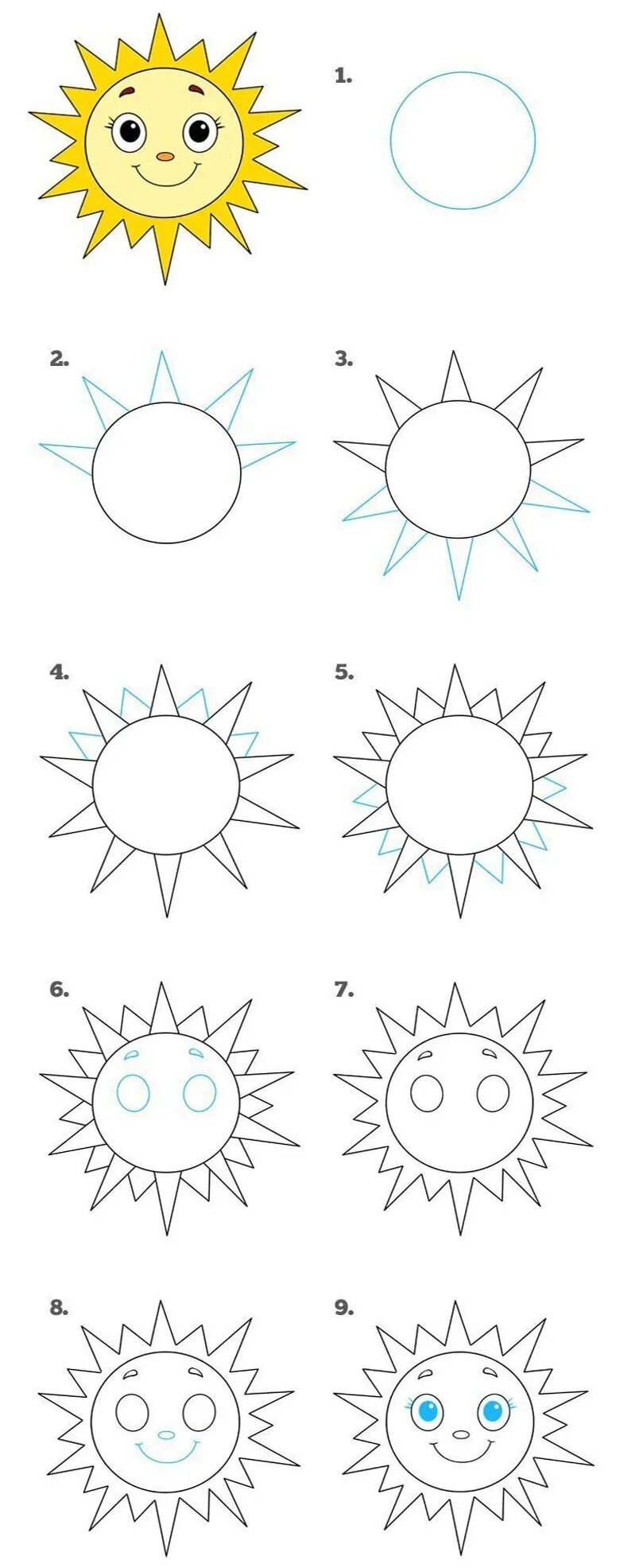Покажи как нарисовать солнце. Солнце рисунок. Солнце рисунок карандашом. Рисунок солнца с лучами карандашом. Солнце рисунок для детей карандашом.