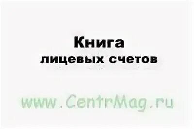 Книга лицевых счетов