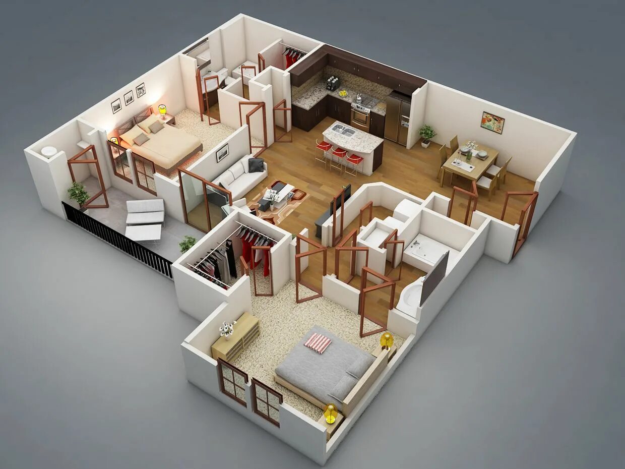 Two bedroom house