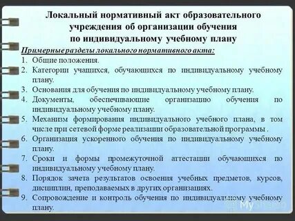 Положение об организации индивидуального обучения на дому
