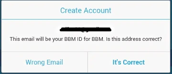 Address is wrong. Wrong email address.