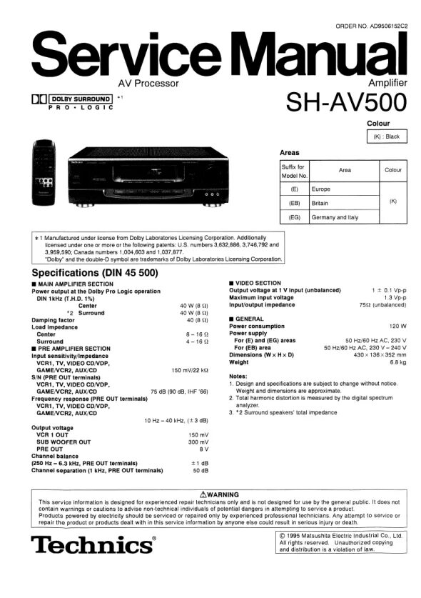 Service manual pdf download. Technics av processor sh-av500. sh av500 technics processor service. technics sh-av500 характеристики. technics ch950 manual.