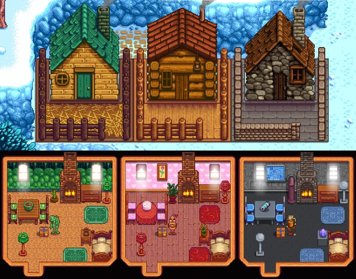 Стардью валли 1.6 на андроид дата. Stardew Valley дом интерьер. Домики в Стардью Валли. Stardew Valley дом волшебника. Stardew Valley интерьер фермы.