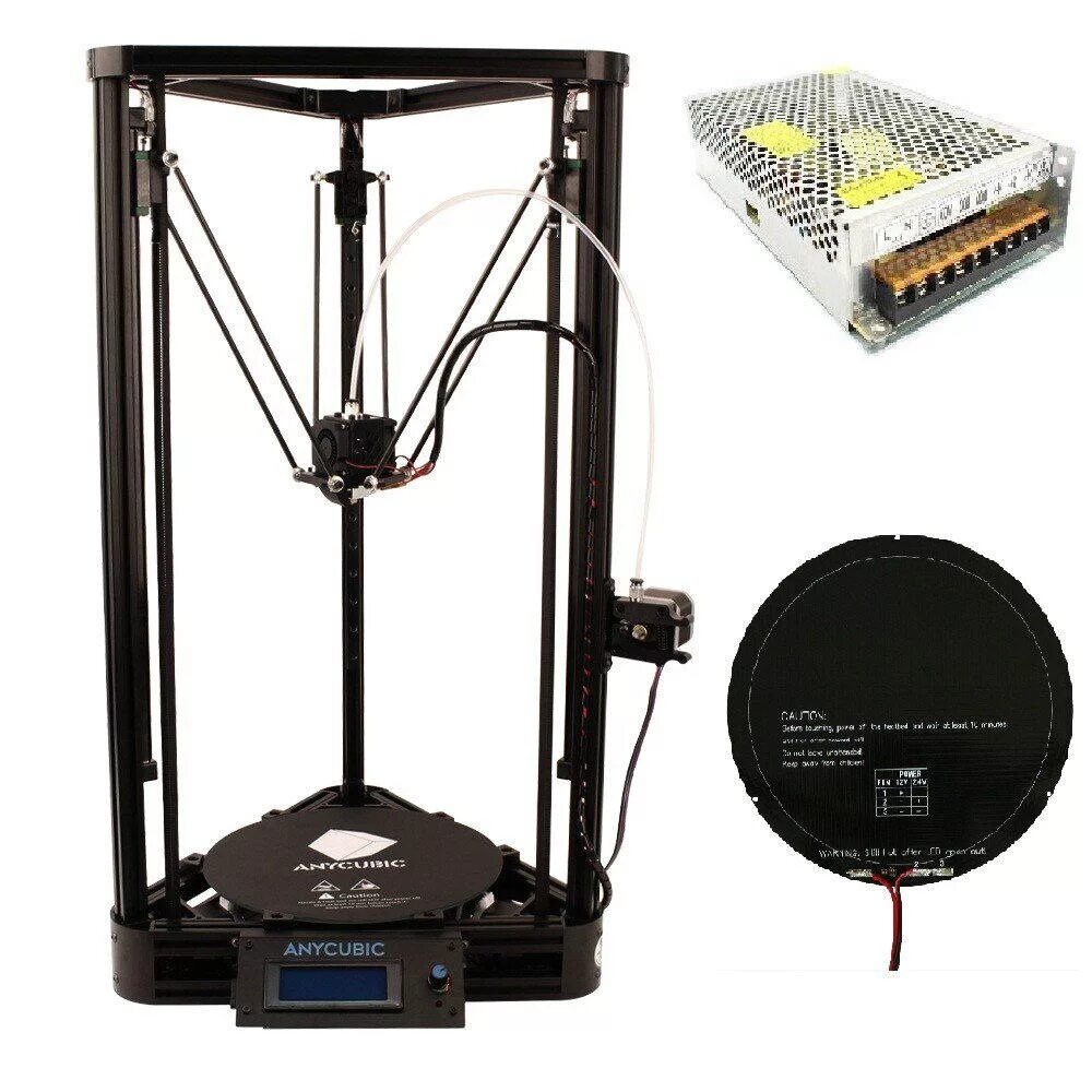 Anycubic 3d принтер отзывы. 3d принтер anycubic kossel. 3d принтер anycubic kossel linear plus. 3d принтер delta anycubic. anycubic kossel delta plus.