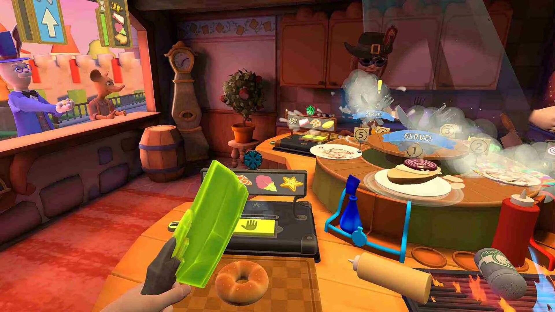 Игры quest 3 vr. Cook out игра. VR игры Quest 2. VR игры про готовку. Overcooked VR.