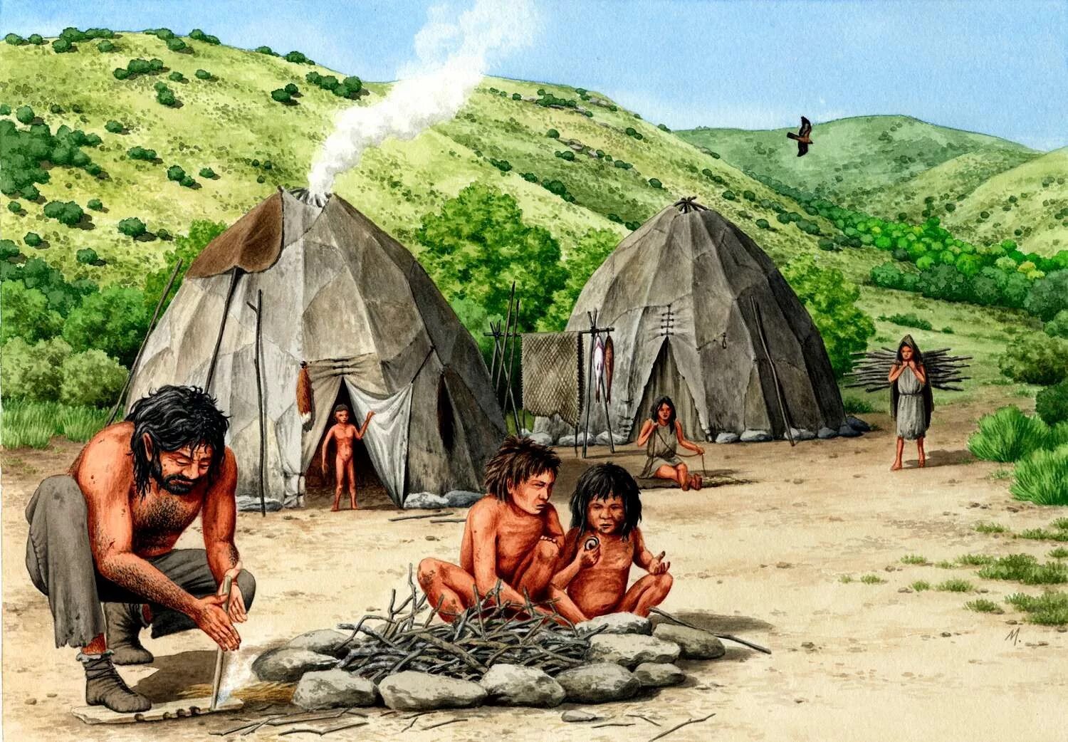 The prehistoric Robenhausen door - History of Switzerland