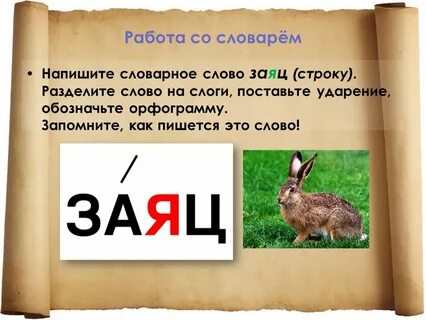 Словарные слова домашние животные