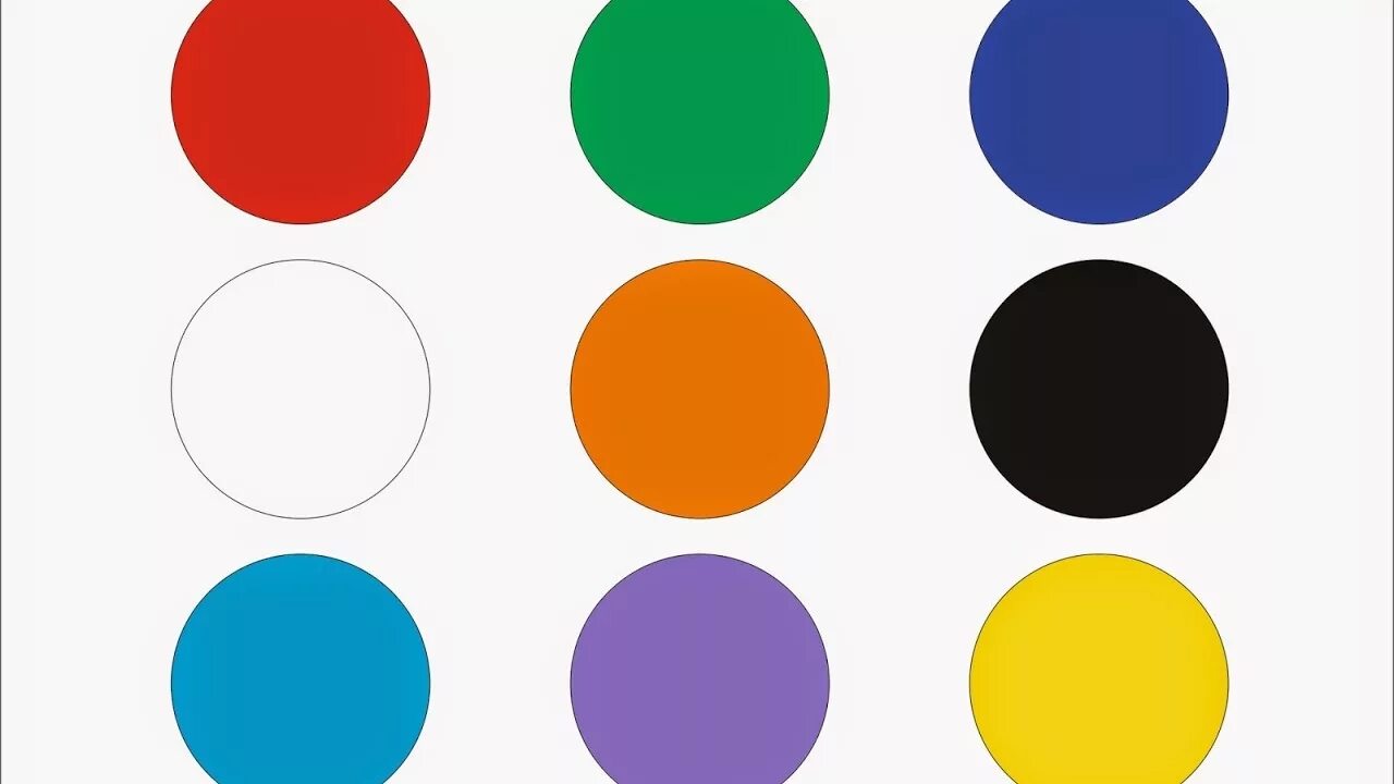 Цвета для дошкольников. Кружочки разного цвета. Учить цвета 3 4 года. Изучение цветов для детей. Учить цвета 3 4 года.