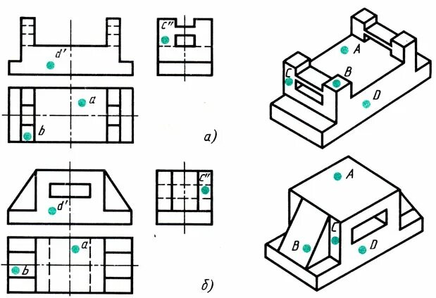 Перечертите или перенесите на кальку заданные изображения. Аксонометрические проекции рис 99. HBC 97 xthxtybt. Черчение построение проекций точек на поверхности предмета. Построение проекции с 3 точками.