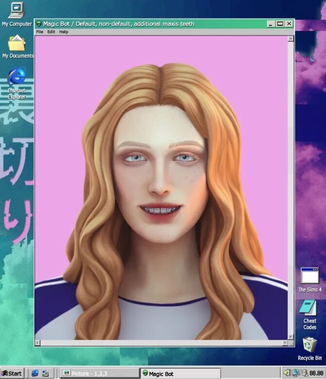 Magic bot sims. Magic bot sims 4. magic bot sims 4 зубы. дефолтные зубы для симс 4. non-default teeth симс 4.
