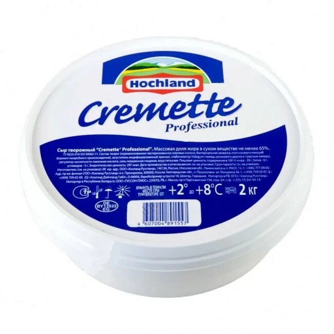 Кондитерский сыр. Сыр творожный hochland cremette professional, 2кг. сыр хохланд креметте 2 кг. сыр крем хохланд cremette. сыр хохланд professional cremette 65%.