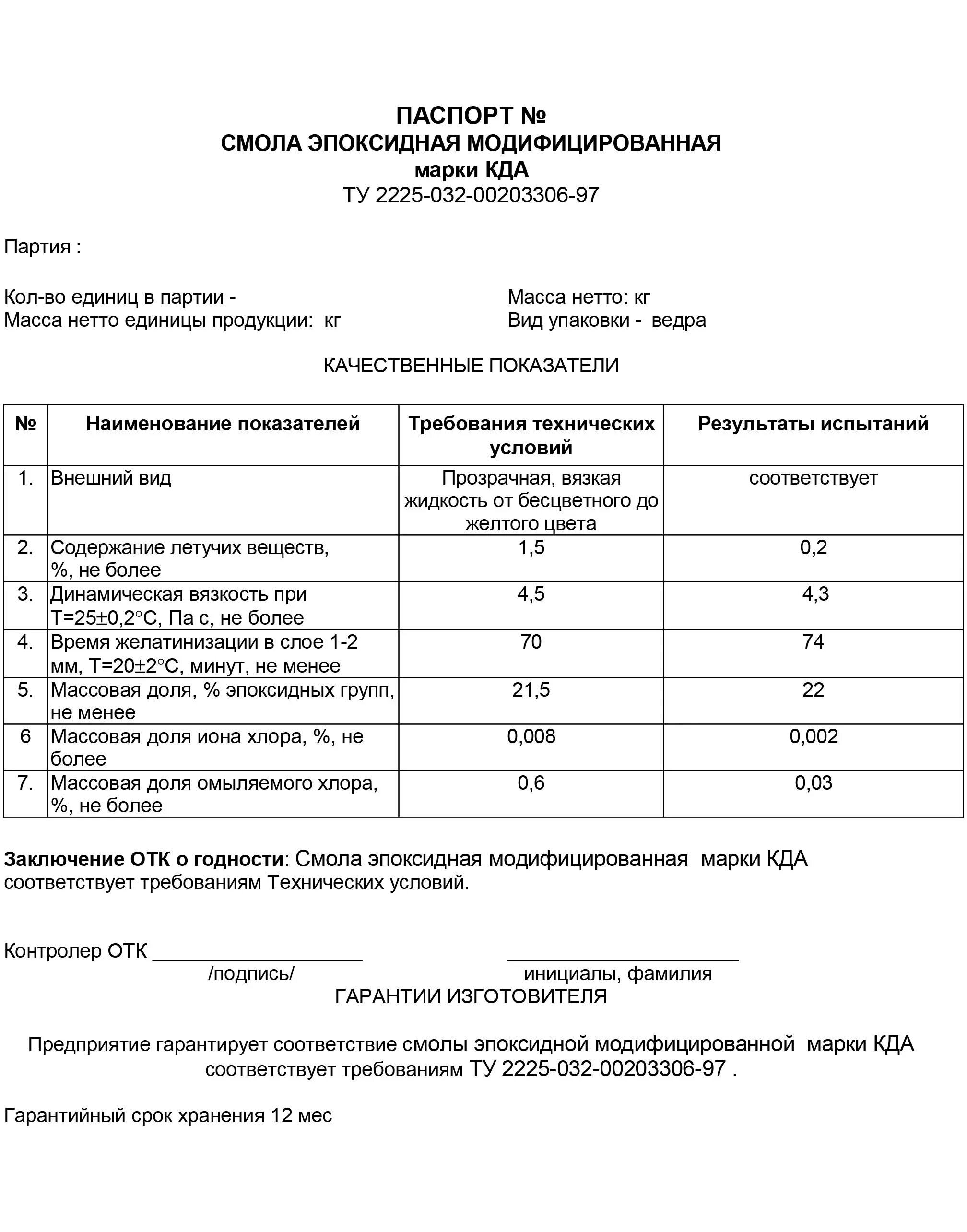 сертификат на эпоксидную смолу