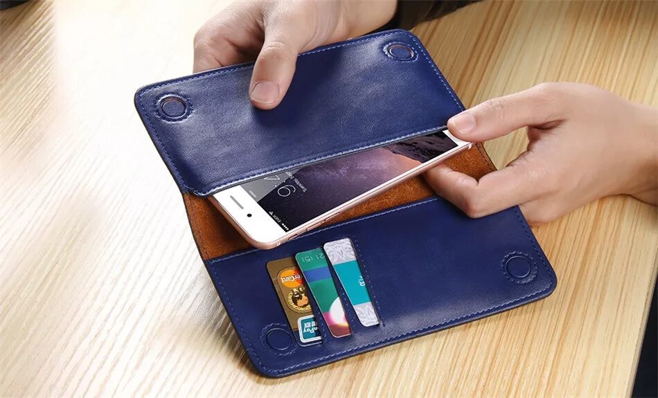 Samsung s wallet. Чехол портмоне для смартфона. Чехол кошелек для iphone. Бумажник для смартфона. Кожаный чехол-бумажник Apple Orange.