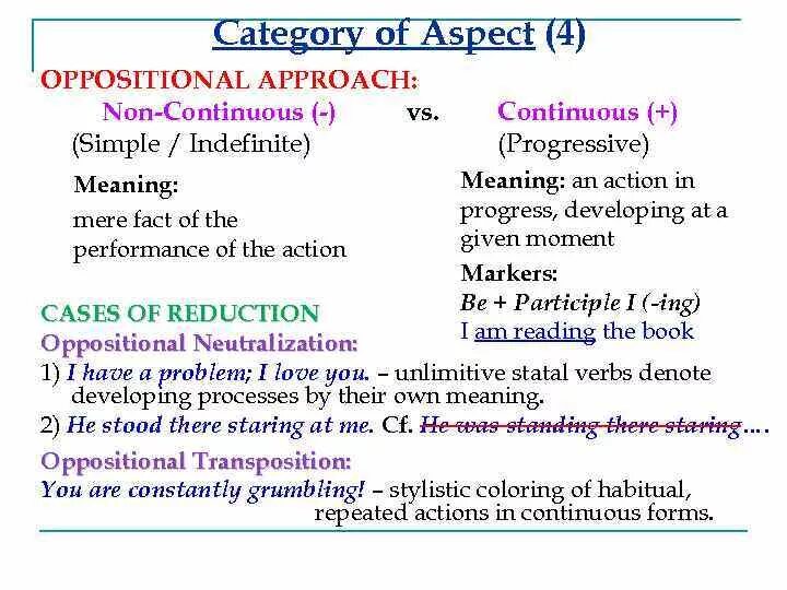The verb lecture
