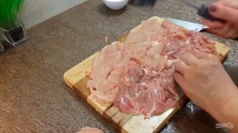 Рулет из тушки курицы