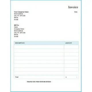 Bill invoice