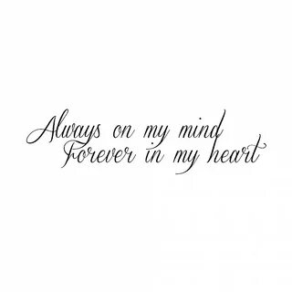 Forever in my mind текст