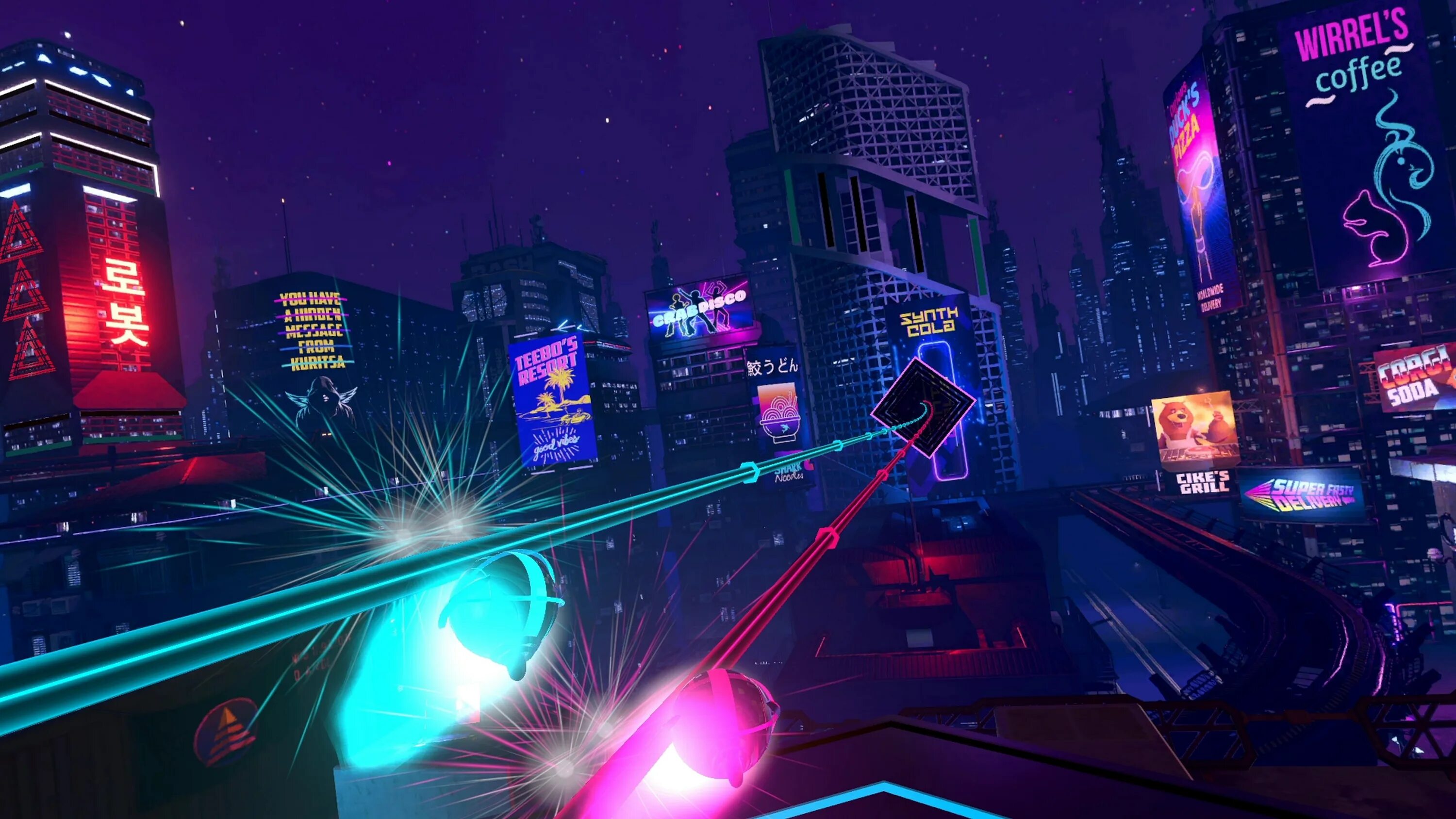 Synth palace. Synth riders. synth riders ps4 vr. synth vr. токио райдер.