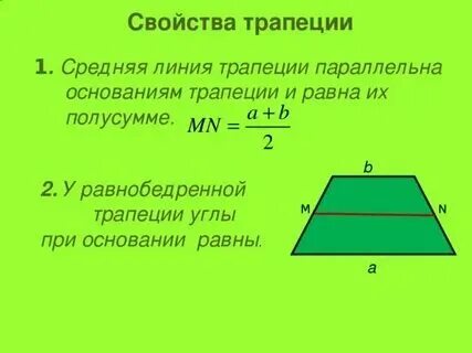 Средняя линия в четырехугольнике