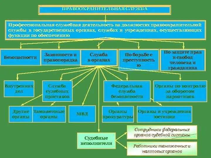 Система органов правоохранительной службы