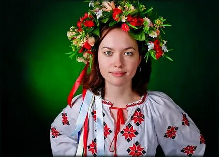 Украинка делает