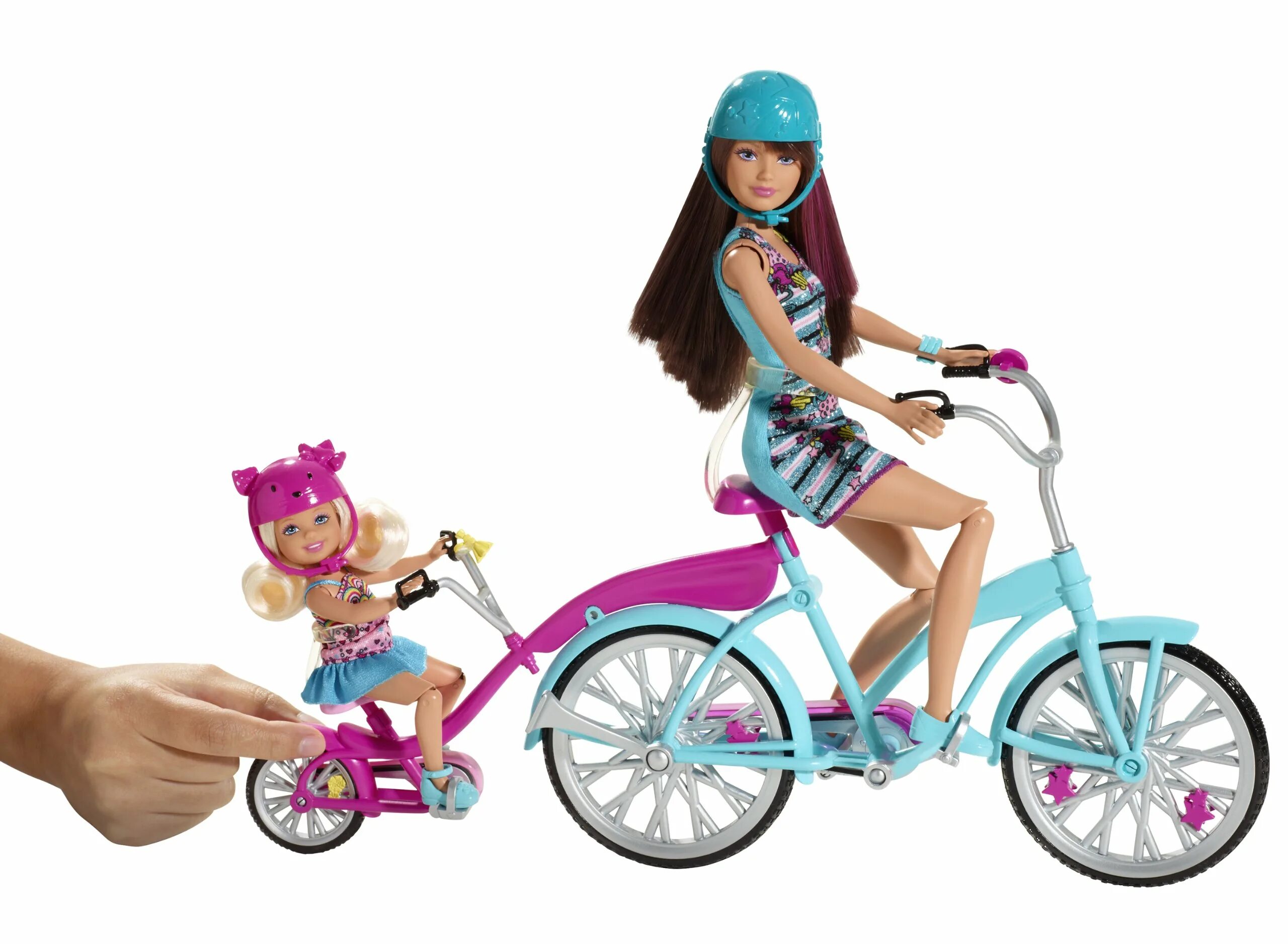 Кукла Барби велосипедистка.
