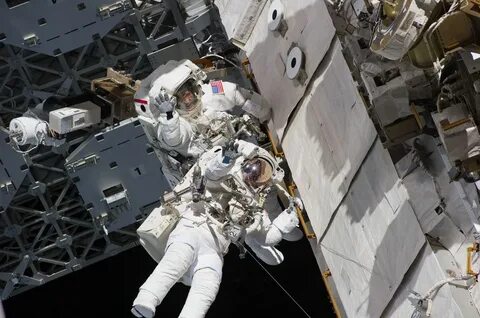 Astronauts into space
