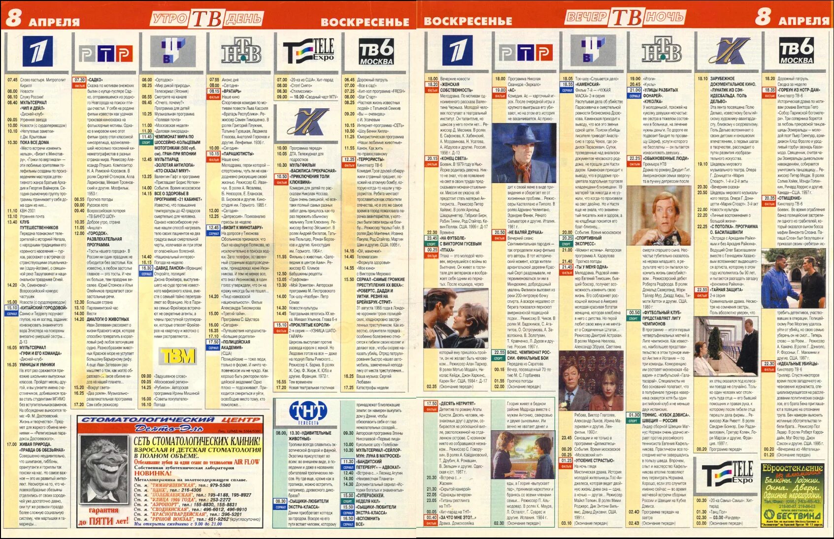 Каналы 2000 года