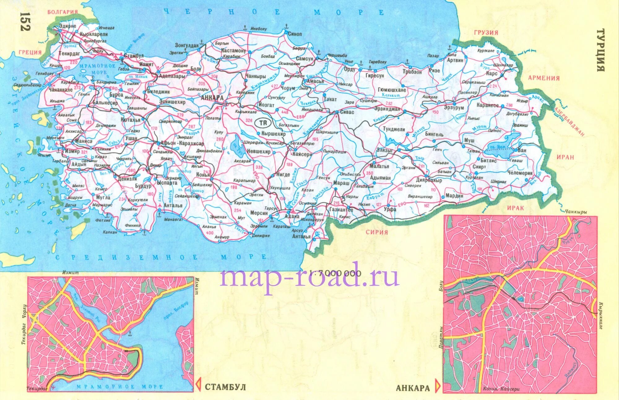 Турция на карте 5. Автомобильные дороги Турции на карте. Карта дорог Турции на русском языке. Карта автодорог Турции. Карта Турции с городами и дорогами на русском языке.