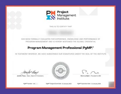 Pgmp certification salary