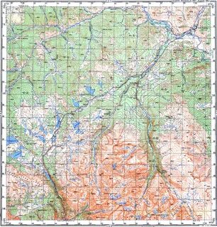 Подробная карта горно