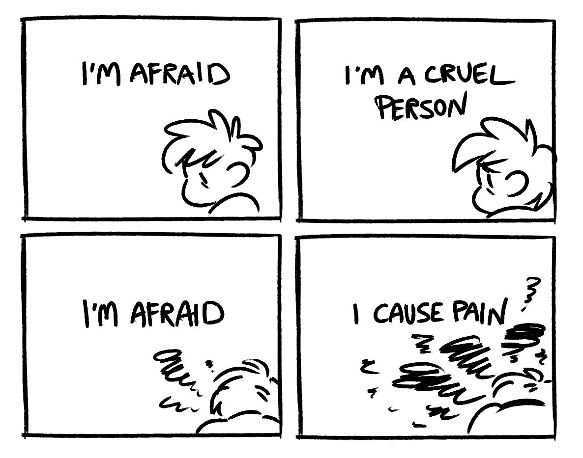 I am afraid when
