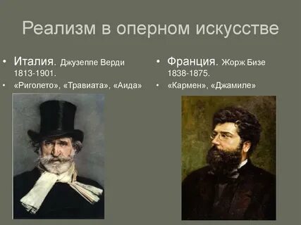 Композиторы реализма в музыке