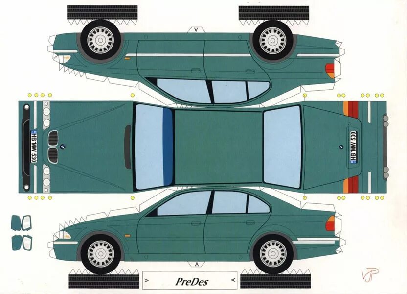 Автомобили для склеивания. Развертка БМВ Е 34. BMW e34 развертка. БМВ е36 развертка. Развёртка БМВ е36 седан.