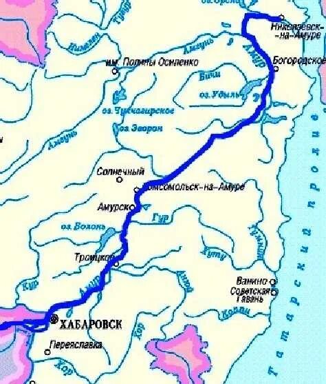 Бассейн реки амур на карте. Река Амур на карте. Амур река на карте от истока до устья.