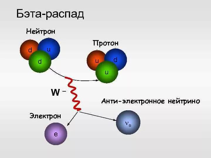 Бета распад нейтрона