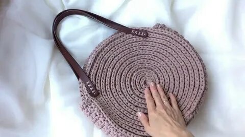 Сумка из шнура зигзагом