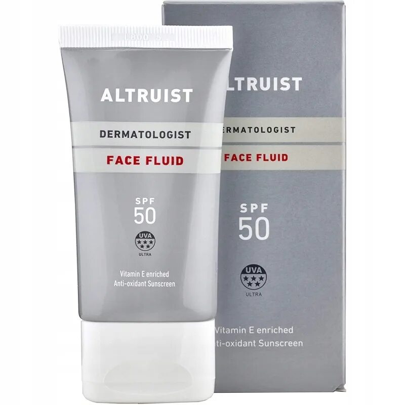 Altruist Dermatologist Sunscreen face Fluid. Солнцезащитный дерматологический крем для лица минимальный объём. Altruists. Флюид спф 50 для лица