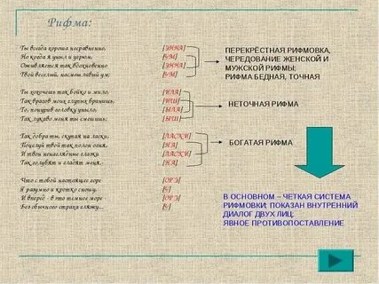 Буква м рифма