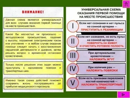 Первая помощь по обж 8 класс