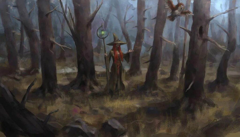 Лесная ведьма часть 1 том 1. Ведьма в лесу. Ведьминский лес. Колдунья в лесу. Ведьма в лесу арт.