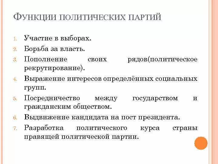 Функции политических партий участие в выборах - найдено 87 фото