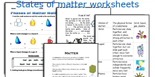 Matter c. States of matter Worksheets. States of matter for Kids. Water Worksheets. States of matter in Science Slide for IB.