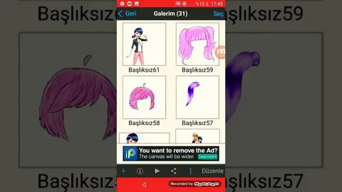 Код на волосы в ibis paint