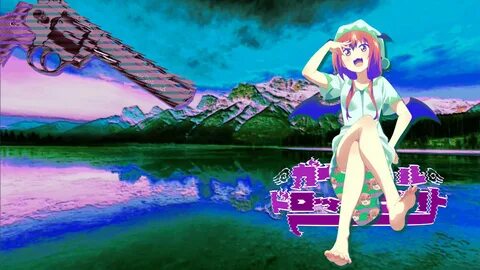 Vaporwave Anime Aesthetic Wallpaper.