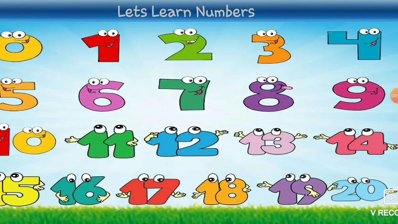 Sound numbers. Learning numbers. Let's learn numbers one. Numbers Kids from one to twenty.