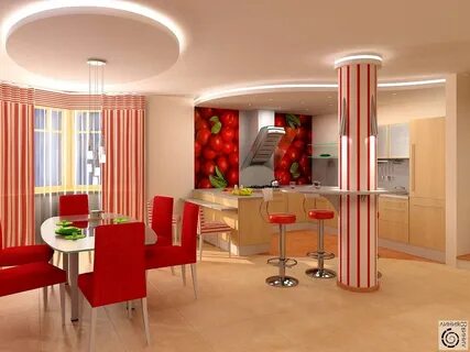 Функциональные зоны кухни