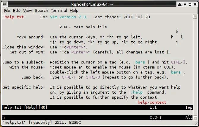 Vi editor