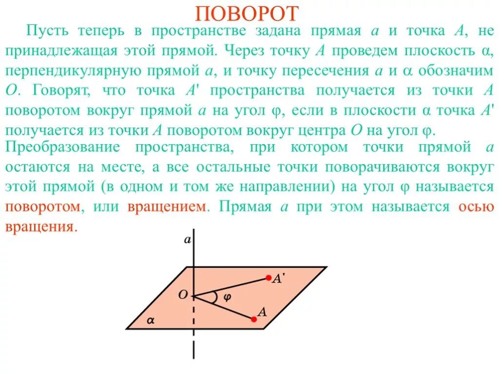 Поворот вокруг точки на заданный угол. Поворот в пространстве геометрия. Поворот плоскости в пространстве. Поворот фигуры. Поворот плоскости вокруг прямой.