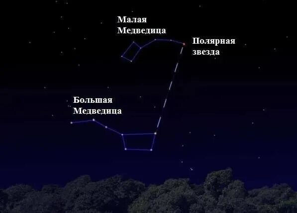 Как найти малую медведицу от большой. Большая и малая медведица полярная звезда. созвездие малая медведица и большая медведица и полярная звезда. полярная звезда по ковшу большой медведицы. малая медведица и полярная звезда на небе.